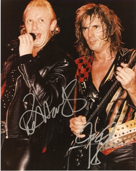 JUDAS PRIEST ORIGINAL Autographed HAND SIGNED 8x 10 COA Heavy Me